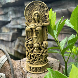 Statue en résine réaliste peinte à la main de la déesse Perséphone NSA09, décoration de la <span class=keywords><strong>mythologie</strong></span> grecque pour étagère, autel domestique, jardin extérieur - Product Image 3