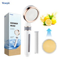 Filtre de douche pour eau dure, réglage de la pression de l'eau rotatif, matériau ABS, boîte exfoliante et embellissante infusée de VC