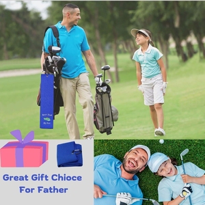 Serviette de <span class=keywords><strong>golf</strong></span> portable en microfibre à motifs, avec mousqueton, respirante, légère, séchage rapide, durable, écologique pour le sport - Product Image 6