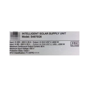 HW S4875G6 4000W 53.5VDC Solar Power Module Charger High Efficiency AC/DC Power Supply Module for Data Center 5G Base Station - Product Image 6
