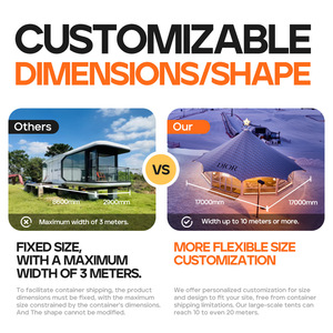 Casa Container di Lusso in Acciaio per Glamping, Ecologica e Impermeabile, Prefabbricata con Design Moderno per <span class=keywords><strong>Resort</strong></span> - Product Image 2