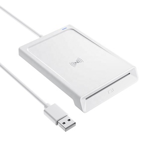 เครื่องอ่านบัตรสมาร์ทการ์ดแบบสัมผัสและแบบไร้สัมผัส รองรับ USB สองอินเทอร์เฟซ รองรับมาตรฐาน ISO7816 สำหรับชิป NFC IC ID และบัตรเครดิต - Product Image 3
