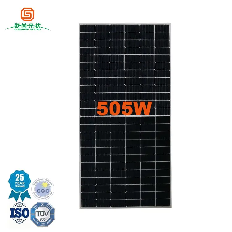 Solar Panels 505 Watt Solar Module Lowest Price Roof Top 500w Monocrystalline Solar Panel