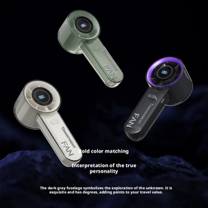 Đa-Màu LED Hiển Thị Kỹ Thuật Số Tốc Độ Cao Quạt Làm Mát Di Động Cầm Tay Nhanh Chóng Làm Mát <span class=keywords><strong>Fan</strong></span> Với LED - Product Image 3