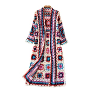Suéter de Punto Personalizado OEM, Nuevo Suéter de <span class=keywords><strong>Playa</strong></span> Calado con Jacquard, Ropa de Punto, Suéter de Mujer de Manga Larga - Product Image 1