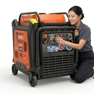 <span class=keywords><strong>Genergy</strong></span> 10kW Tragbarer Inverter-Benzingenerator mit Rädern, 10L Kraftstofftank, 230V Leise Stromversorgungseinheit für Heim- und Industriegebrauch - Product Image 2