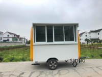 Remorque pour camion alimentaire, accessoire de fabrication artisanale, remorque cuisine mobile, plantes