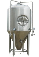 Cuve de fermentation 30BBL 30HL 3000L en acier inoxydable 304 316 avec enveloppe glycolée double étage, équipement de brassage de bière pour brasserie