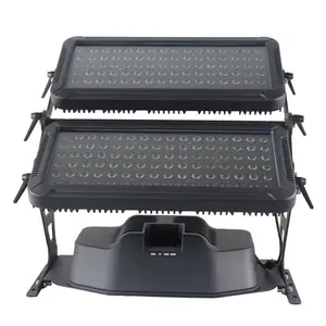 LED 벽 세탁기 빛 72 96 120x18w rgbwa uv 6 in1 led 도시 색상 더블 헤드 외부