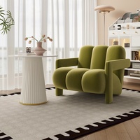 Canapé et table individuels de style nordique avec design original pour balcon, salon de beauté, zone d'accueil - Moderne