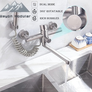 Wayon Nhà bếp Vòi nước lạnh và nóng với một vòi phun kéo xuống làm bằng thép không gỉ 304 có sẵn trong các màu sắc khác nhau - Product Image 3