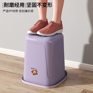 Square Trash Can Thickened Large Capacity Household Wastebasket With Pressure <b>Ring</b> Bathroom Office Desktop Use - Product Image 4