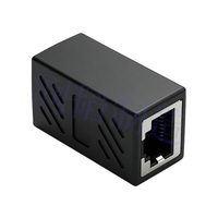 Konektor Jaringan Keystone Jack Female ke Female Adapter UTP Ethernet Cable Extender RJ45 Modular Inline Coupler