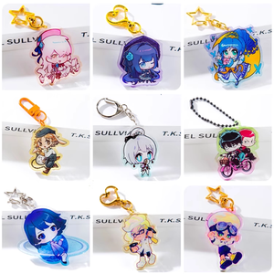 Custom Design Acrylic Keychain Clear Double Sided Printed <b>Cute</b> Cartoon Plastic <b>Keyring</b> 3D Anime Acrylic Key Chain - Product Image 4