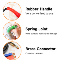 Kit de Líneas de Aire para Camiones Semirremolque, 3 en 1, Mangueras de Aire, Conector de Línea de Alimentación ABS, Cable Eléctrico, Conjunto de Mangueras de Aire de Goma