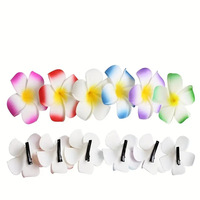 EVA Mousse Oeuf Fleur Hawaïenne Plumeria Fleurs Frangipanier Fleur Artificielle Pinces À Cheveux pour Filles