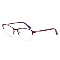 Lunettes demi-montures de verres freim, Non correcteurs, en diamant, monture de lunettes pour fille