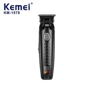 Waterproof Cordless Electric Body Groin Hair Trimmer KM-1578 Usb Rechargeable Lithium Battery Trimmer For Men