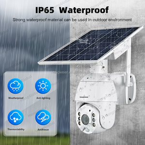 HongGlobal 3MP HD WiFi 360 Degree <strong>Network</strong> Wireless Surveil Solar Powered <strong>IP</strong> PTZ <strong>Camera</strong> Ubox WiFi Outdoor Security Solar <strong>Camera</strong> - Product Image 5
