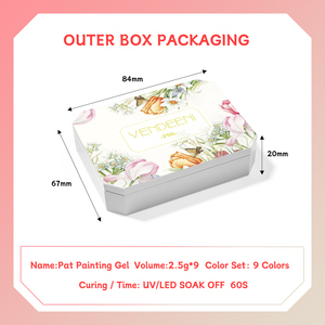 VENDEENI <span class=keywords><strong>Smalto</strong></span> Gel UV <span class=keywords><strong>per</strong></span> <span class=keywords><strong>Unghie</strong></span> di Grande Successo, Gel <span class=keywords><strong>per</strong></span> Pittura a Tampone <span class=keywords><strong>per</strong></span> Nail Art Sfumata, Liquido a <span class=keywords><strong>Lunga</strong></span> <span class=keywords><strong>Durata</strong></span> in Rilievo <span class=keywords><strong>per</strong></span> Trasferimento e Design - Product Image 3