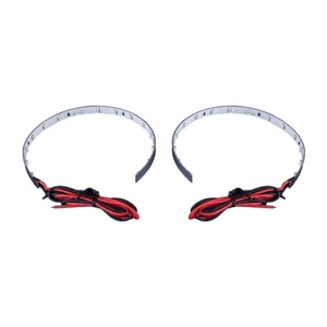 Sanvi Devil Eyes HID Projector Lens Bi-Xenon LED Headlight With 3 Inch 360 LED Devil Eye Lighted in 6 Colors 12V Voltage - Product Image 1