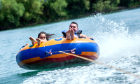 Bateau gonflable commercial flottant pour sports nautiques, jouets aquatiques remorquables, tube de ski nautique, bateau donut gonflable