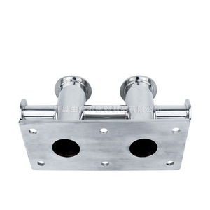 Bolardo de doble cruzeta de acero inoxidable 316 pulido a espejo, equipo de amarre marino para pontones, muelles y yates - Product Image 2