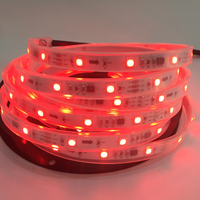 Bande LED RVB 2812b 5V 12V RVB+W flexible intelligente étanche de 5 mètres pour voiture, profilé de pixels RVB