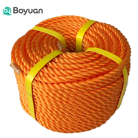 Cordage en polyéthylène PE torsadé à 3 brins de 18 mm, 20 mm, rouge, jaune, bleu, vert, pour amarrage maritime, lignes de quai de bateaux, emballage industriel