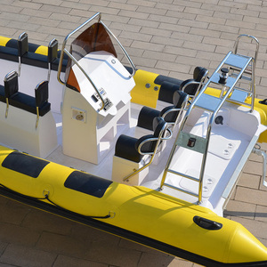 China Supply 32ft Yacht RHIB 960 Deep V Rigid RIB Hypalon/PVC Inflable Diving Speed RIB Boat para el océano - Product Image 5