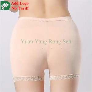 Pantalons de sécurité pour femmes sous-vêtements en fibre de bambou été culottes en dentelle mince Shorts pour femmes dames sous-vêtements minces grande taille - Product Image 2