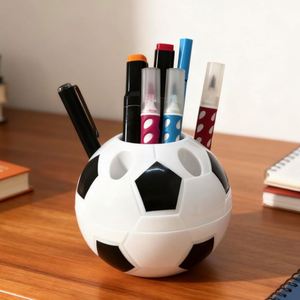 Porte-stylo de football professionnel en forme de ballon, organiseur de bureau pour les fans de sport, cadeau promotionnel, organiseur de papeterie - Product Image 1