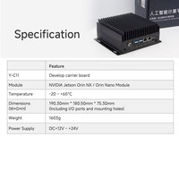 PLink 11D2E2-ONO8G-SSD128G Jetson Orin Nano 8G Komputer AI Tertanam 67TOPS AI Edge Box untuk Diagnosis AI Medis
