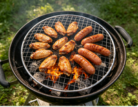 Tapis de cuisson en maille antiadhésif de qualité supérieure, réutilisable, résistant à la chaleur, pour fumoir, barbecue au gaz ou au charbon de bois, durable