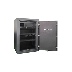 Caja Fuerte para Armas con Cerradura Electrónica de Código y Llave, con Opción de Huella Dactilar, Negra, con Manija de 3 Brazos, Económica, de Acero, Modelo Lion JY-68 - Product Image 2