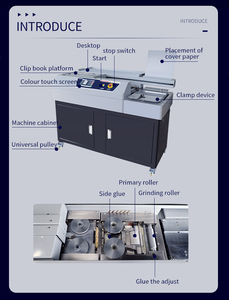 M5 Tùy Chỉnh Điều Khiển Kỹ Thuật Số Tự Động Sách Nóng Chảy Keo Chất Kết Dính Hoàn Hảo Giấy Keo Máy Tính Ràng Buộc Cho Văn Phòng - Product Image 3