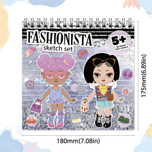 2025 popolare riutilizzabile apprendimento adesivo libro personalizzato ragazze pittura adesivi all'ingrosso personalizzati per bambini adesivi giocattolo per l'apprendimento - Product Image 6