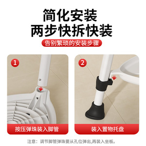 Yade Shower Chair <b>Adjustable</b> <b>Height</b> Aluminum Alloy Non-Slip Bath <b>Stool</b> For Elderly Pregnant Women Bathroom Safety Equipment - Product Image 5