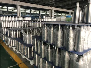 Fabrika özel yüksek kalite markalaşma standart paslanmaz çelik küçük ağız kauçuk yumuşak boya 500ml 750ml su şişesi