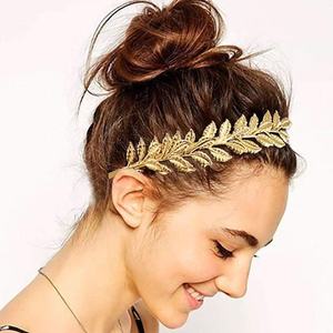 Q & Y Vintage métal <span class=keywords><strong>grec</strong></span> romain feuille de laurier bandeau déesse doré Baroque rétro mariée mariage cheveux accessoires <span class=keywords><strong>couronne</strong></span> pour les femmes - Product Image 6