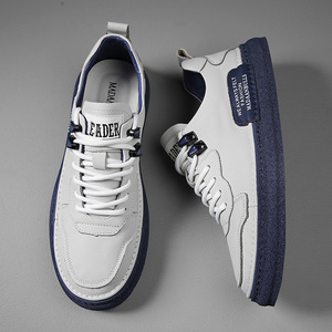 New men's casual shoes,pure white,low heel, adhesive tape on the top, <b>round</b> head, <b>canvas</b> material,suitable for spring and summer - Product Image 4