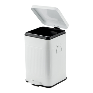 Tempat Sampah Berdiri SY untuk Kamar Mandi, Dapur, Restoran, Bar, Bahan Stainless Steel Putih, Pengoperasian dengan Kaki, Kapasitas 30L, untuk Penggunaan di Rumah - Product Image 4