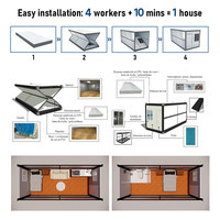 Casa Contenedor Plegable Chengyu Z, Ahorro de Espacio, Envío, Casa Modular Prefabricada, Estructura de Acero, Instalación Rápida