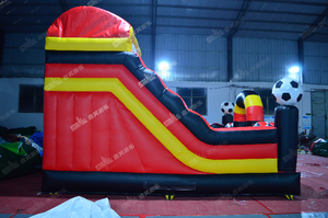 Phổ biến công viên giải trí trò chơi Inflatable Combo trượt Bouncer lâu đài với chủ đề Bóng Đá - Product Image 3