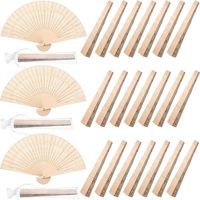 Éventail pliant en bois de bambou sculpté ajouré, style classique, 20,5 cm, cadeau d'affaires, vente en gros