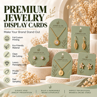 Individuelle Schmuck-Displaykarten Ohrring-Halsketten-Verpackungskarten Logo-Bedruckte Etiketten Dickes Kartonpapier Verschiedene Formen Umweltfreundlich