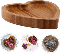 Plateau de petit-déjeuner en bambou émaillé écologique avec logo personnalisé, plat de service jetable pour hôtels, retour à l'école, assiette à dessert, MOQ 1 pièce