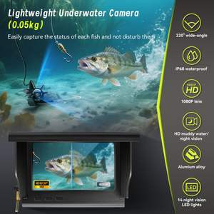EYEWA V1 Cámara de Pesca de Alta Calidad con <span class=keywords><strong>Detector</strong></span> de Peces de 20M y 1000TVL, Monitor LCD de 4.3 Pulgadas, Visión Nocturna LED de 180 Grados y 12 Piezas, Impermeable - Product Image 4