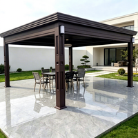 Pergola autoportante extérieure en alliage d'aluminium, écologique et durable, design moderne, pour balcon et jardinage, fabrication OEM et ODM sur mesure