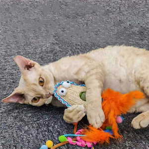 Juguete <span class=keywords><strong>para</strong></span> Gatos de Rafia Sintética Duradera de la Serie AFP Whisker Fiesta, <span class=keywords><strong>Relleno</strong></span> con Catnip, Juguete Interactivo <span class=keywords><strong>para</strong></span> Gatos, Árbol <span class=keywords><strong>para</strong></span> Gatos de Sisal y Caja de Caza - Product Image 4